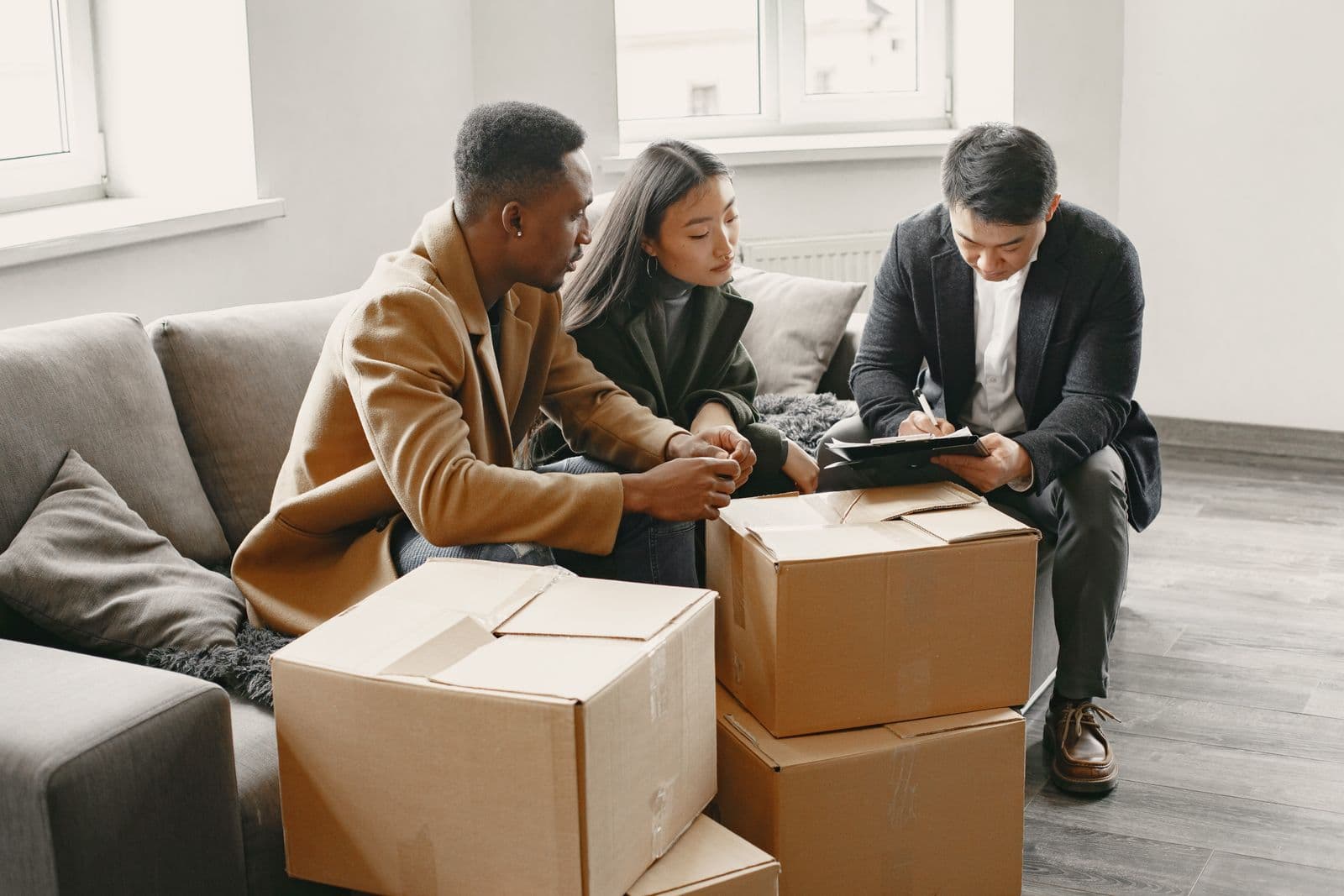 A property professional guiding buyers through their next steps